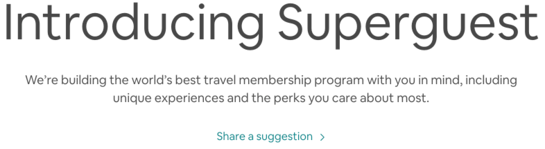 Airbnb Superguest program - LOL