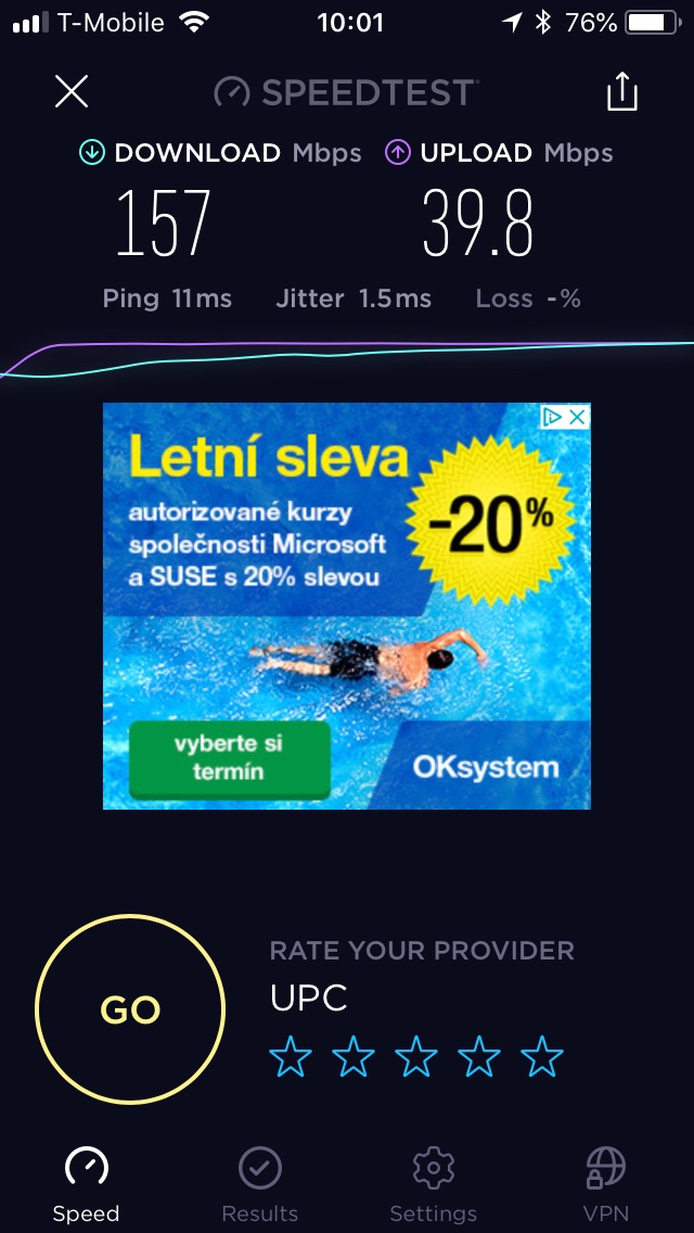 speedtest wifi option