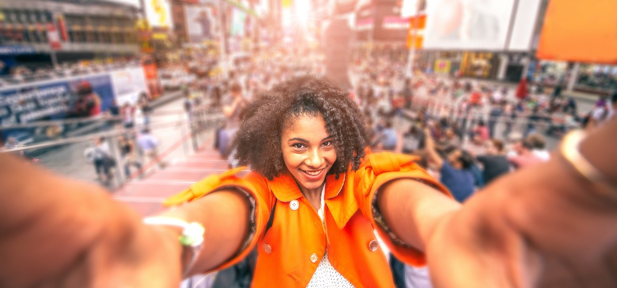 Social Media Idea: Take A Selfie in Times Square!